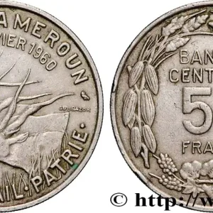 CAMEROUN 50 Francs Etat du Cameroun, commémoration de l’indépendance 1960 Paris fwo_852427 Monde Petit Prix