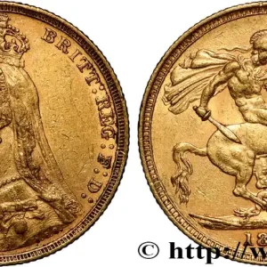 Expédition Rapide OR, PALLADIUM ET PLATINE INVESTISSEMENT 1 Souverain Victoria buste du jubilé 1891 Sydney fwo_854374 Monde