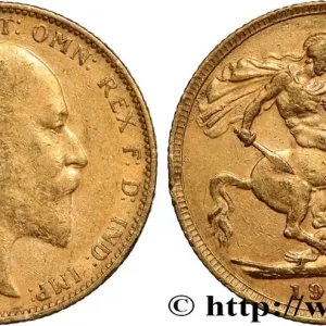 Acheter Direct OR, PALLADIUM ET PLATINE INVESTISSEMENT 1 Souverain Edouard VII 1904 Melbourne fwo_854380 Monde