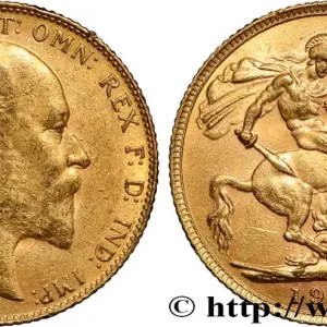 OR, PALLADIUM ET PLATINE INVESTISSEMENT 1 Souverain Edouard VII 1907 Londres fwo_854384 Monde En Vogue