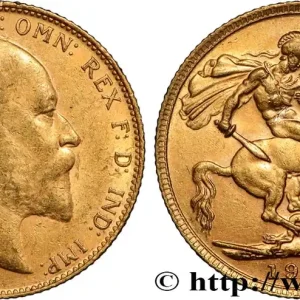 Must-Have OR, PALLADIUM ET PLATINE INVESTISSEMENT 1 Souverain Edouard VII 1909 Londres fwo_854387 Monde