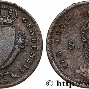 Offre Exclusive ITALIE - RÉPUBLIQUE DE GÊNES 2 Soldi 1814 fwo_854510 Monde