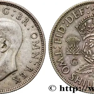 ROYAUME-UNI 1 Florin (2 Shillings) Georges VI 1940 fwo_854787 Monde Top Vente