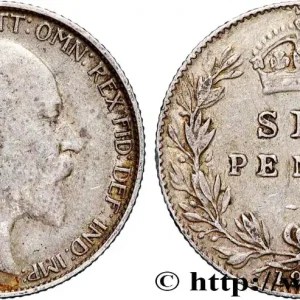 Retour Gratuit GRANDE-BRETAGNE - ÉDOUARD VII 6 Pence 1910 fwo_854885 Monde