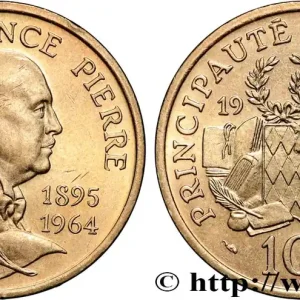 Prix Promo MONACO 10 Francs 25e anniversaire de la mort du prince Pierre 1989 Paris fwo_861597 Monde