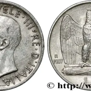 ITALIE 5 Lire Victor Emmanuel III 1927 Rome fwo_853164 Monde Promotion