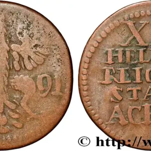 ALLEMAGNE - AIX-LA-CHAPELLE 12 Heller ville de Aachen aigle 1791 fwo_854658 Monde Meilleur Prix