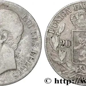BELGIQUE 20 Centimes Léopold Ier tête nue 1853 fwo_854879 Monde Dernière Chance