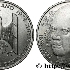 ALLEMAGNE 5 Mark Proof Gustav Stresemann 1978 Munich fwo_819648 Monde Édition Limitée