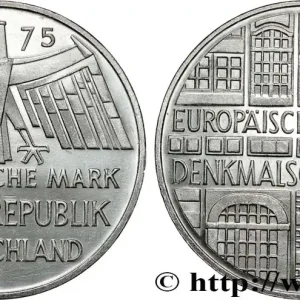 ALLEMAGNE 5 Mark Proof Année européenne du patrimoine 1975 Stuttgart - F fwo_819664 Monde Top Vente