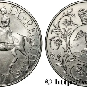 ROYAUME-UNI 25 New Pence jubilé d’argent d’Elisabeth II 1977 fwo_819758 Monde Premium