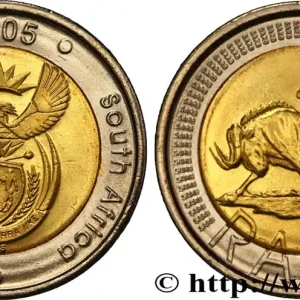 Offre Spéciale AFRIQUE DU SUD 5 Rand emblème / buffle 2005 fwo_824839 Monde