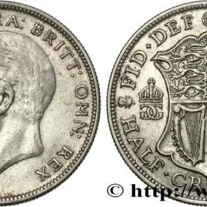 ROYAUME-UNI 1/2 Crown Georges V 1929 fwo_831882 Monde Prix Choc