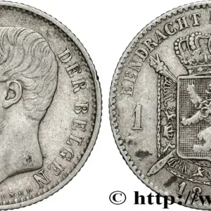 BELGIQUE 1 Franc Léopold II légende flamande signature L.WIENER 1887 fwo_839345 Monde Acheter Direct