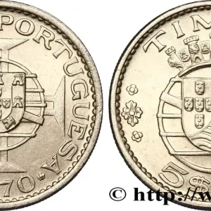 Marque TIMOR 5 Escudos Colonie Portugaise 1970 fwo_845024 Monde
