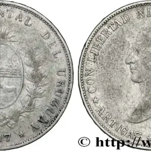 Prix Cassé URUGUAY 50 Centimos Gaucho Jose Gervasio Artigas 1917 fwo_846078 Monde