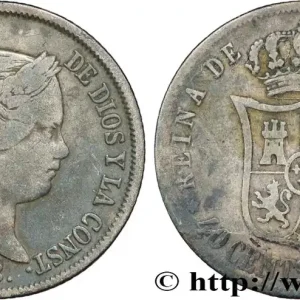 ESPAGNE 40 Centimos Isabelle II 1868 Madrid fwo_846154 Monde Prix Bas