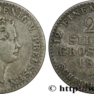 ALLEMAGNE - PRUSSE 2 1/2 Silbergroschen Royaume de Prusse Frédéric Guillaume IV 1843 Berlin fwo_847745 Monde Vente Flash