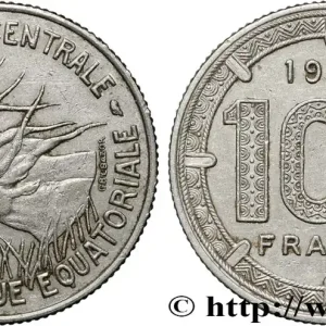 Nouvelle Collection ÉTATS DE L'AFRIQUE ÉQUATORIALE 100 Francs antilopes 1966 Paris fwo_852373 Monde