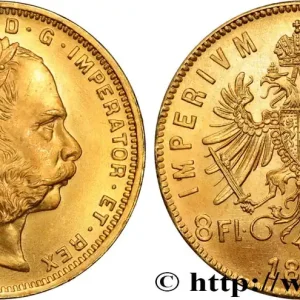 OR, PALLADIUM ET PLATINE INVESTISSEMENT 8 Florins ou 20 Francs or François-Joseph Ier 1892 Vienne fwo_857423 Monde Original