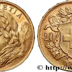 Haute Qualité OR, PALLADIUM ET PLATINE INVESTISSEMENT 20 Francs "Vreneli" 1902 Berne fwo_860006 Monde