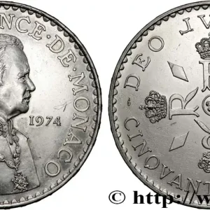 MONACO 50 Francs Rainier III 1974 Paris fwo_861600 Monde Prix Bas