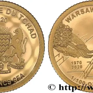 TCHAD 3000 Francs CFA Proof Agenouillement de Varsovie 2020 fwo_860408 Monde Gros Lot
