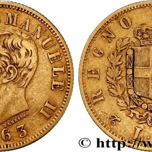 ITALIE - ROYAUME D'ITALIE - VICTOR-EMMANUEL II 10 Lire 1863 Turin fwo_809965 Monde Achetez Aujourd’hui