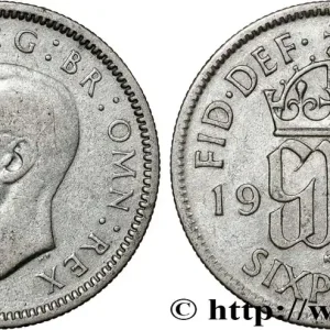 Premium ROYAUME-UNI 6 Pence Georges VI 1939 fwo_812529 Monde