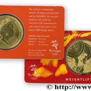 AUSTRALIE 5 Dollars J.O. de Sydney : haltérophilie 2000 fwo_824881 Monde Meilleur Choix