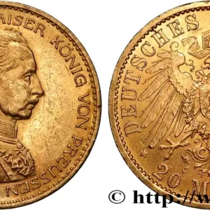 Acheter Direct ALLEMAGNE - PRUSSE 20 Mark Guillaume II 1914 Berlin fwo_824955 Monde
