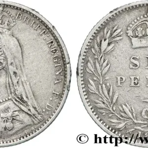 Super Prix ROYAUME-UNI 6 Pence Victoria buste du Jubilé 1887 fwo_833474 Monde