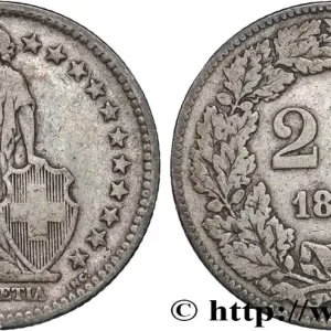 SUISSE 2 Francs Helvetia 1886 Berne fwo_835784 Monde Usine Directe