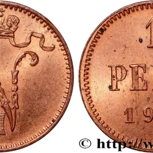 Meilleur Choix FINLANDE 1 Penni Tsar Nicolas II 1914 fwo_836553 Monde