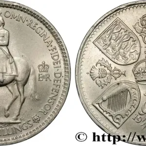 ROYAUME-UNI 5 Shillings Couronnement d’Elisabeth II 1953 fwo_838452 Monde Premium