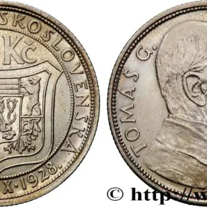 TCHÉCOSLOVAQUIE 10 Korun Thomas Masaryk 1928 fwo_843054 Monde Seulement Aujourd’hui