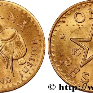 Dernière Chance GHANA 1 Pesewa tambours / étoile 1979 fwo_843891 Monde