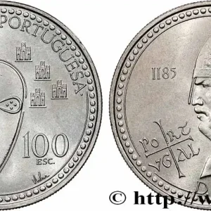 Commander Vite PORTUGAL 100 Escudos 800e anniversaire de la mort du roi Alfonso Henriques 1985 fwo_844211 Monde