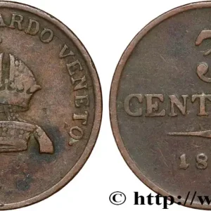 ITALIE - LOMBARDIE-VENITIE 3 Centesimi 1846 Venise fwo_848002 Monde Commander Maintenant