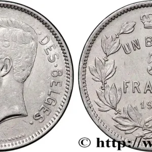 BELGIQUE 5 Francs - 1 Belga Albert Ier légende Française 1932 fwo_852431 Monde Super Prix