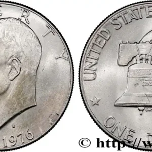 ÉTATS-UNIS D'AMÉRIQUE 1 Dollar Eisenhower Bicentenaire 1976 Denver - D fwo_853577 Monde Super Prix