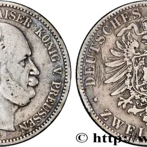 Quantité Limitée ALLEMAGNE - PRUSSE 2 Mark Guillaume Ier 1876 Berlin fwo_856095 Monde