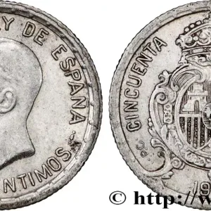 ESPAGNE 50 Centimos Alphonse XIII 1926 Madrid fwo_862106 Monde Fait Main