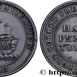 Paiement Sécurisé CANADA - NOUVELLE ÉCOSSE 1/2 Penny token 1813 fwo_862224 Monde