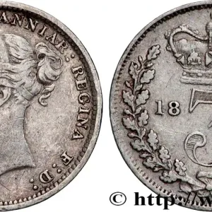 Affaire À Saisir ROYAUME-UNI 3 Pence Victoria buste jeune 1885 fwo_862239 Monde