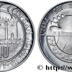 SAINT-MARIN 10 Lire 3 tours / écologie : l’empreinte de l’Homme 1977 fwo_862620 Monde Promotion