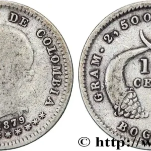 Haute Qualité COLOMBIE 10 Centavos 1879 fwo_863187 Monde