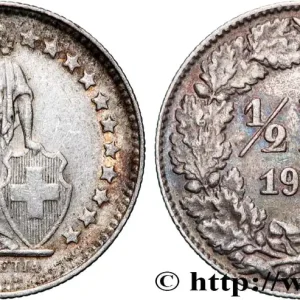 SUISSE 1/2 Franc Helvetia 1929 Berne fwo_863226 Monde Livraison Mondiale