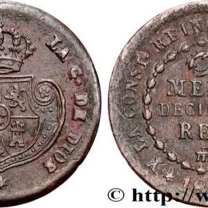 ESPAGNE 1/2 Decima de Real Isabelle II 1853 Ségovie fwo_863229 Monde Produit De Marque