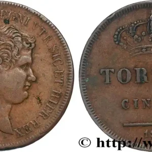 Quantité Limitée ITALIE - ROYAUME DES DEUX-SICILES 5 Tornesi Ferdinand II 1839 Naples fwo_830891 Monde